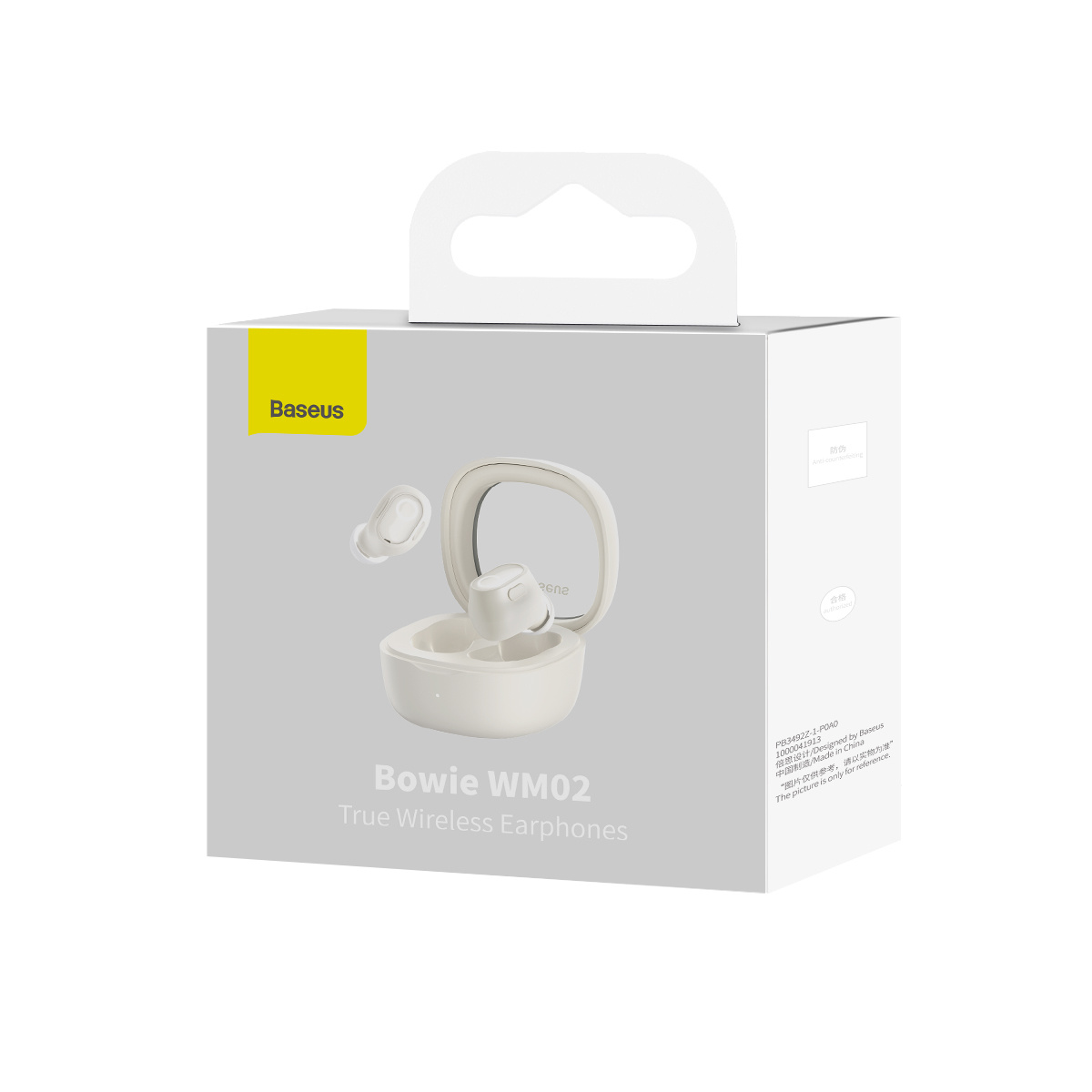 Baseus Bowie WM02 TWS BT5.3 wireless headphones white Оригінал! Гарнитура Белый Без крепления Type C Вакуумные