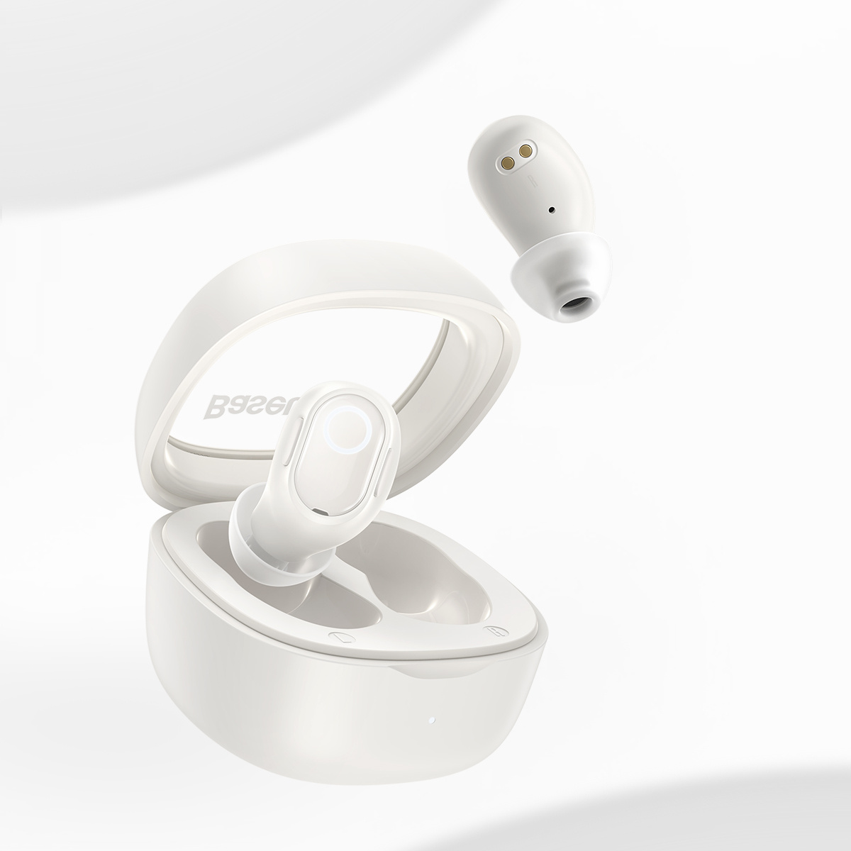 Baseus Bowie WM02 TWS BT5.3 wireless headphones white Оригінал! Гарнитура Белый