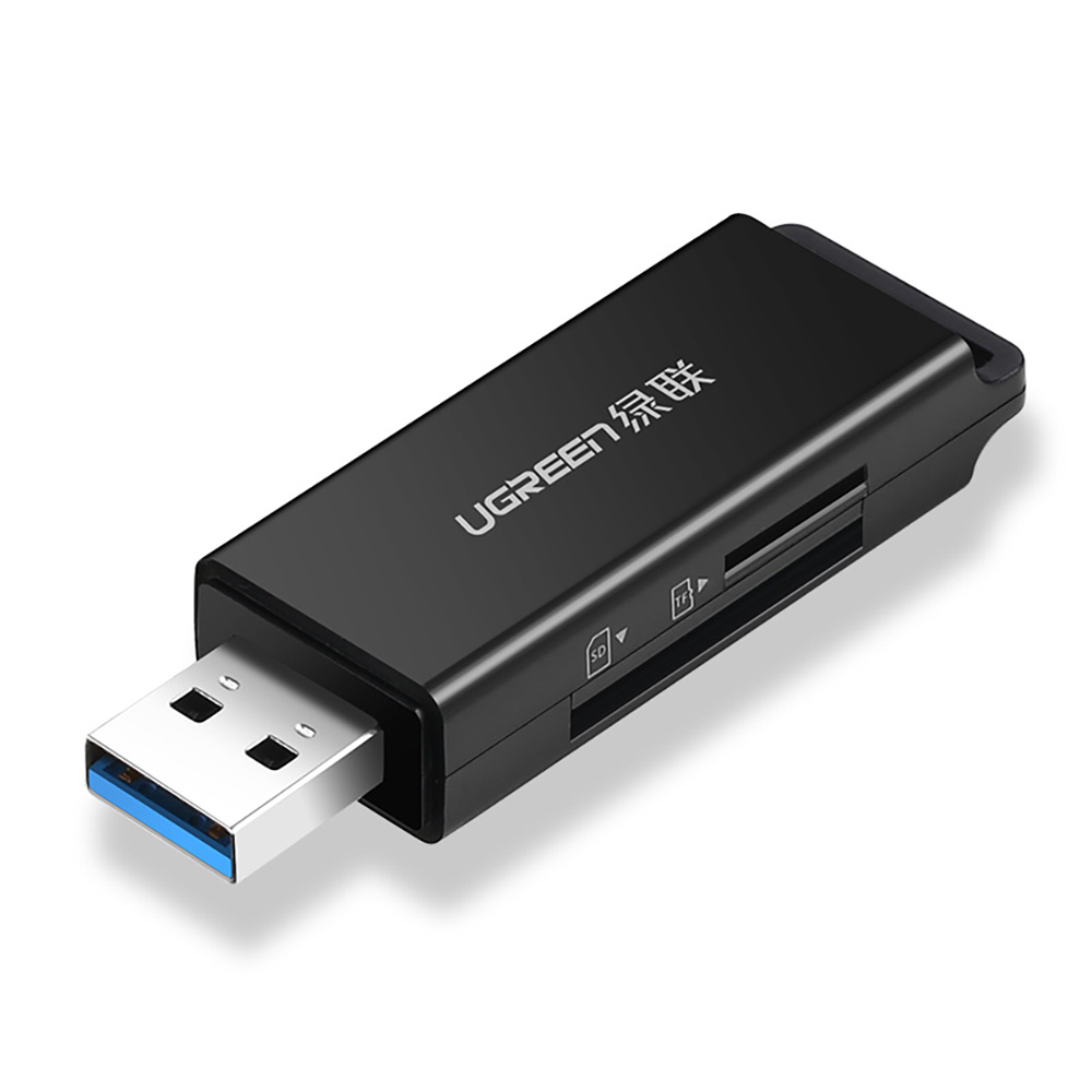 Ugreen portable TF/SD card reader for USB 3.0 black (CM104) - B2B  wholesaler.hurtel.com