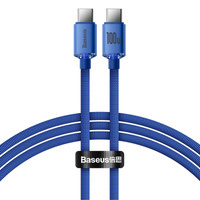 [RETURNED ITEM] Baseus Crystal Shine Series cable USB cable for fast charging and data transfer USB Type C - USB Type C 100W 1.2m blue (CAJY000603)