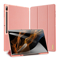 DUX DUCIS Domo foldable cover tablet case with Smart Sleep function Samsung Galaxy Tab S8 Ultra stand pink