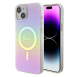 Guess GUHMP15MHITSP iPhone 15 Plus 6.7&quot; pink/pink hardcase IML Iridescent MagSafe