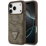 Guess 4G Nauble Card Triangle Case für iPhone 17 Pro - Braun