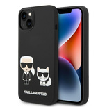 Karl Lagerfeld KLHMP14MSSKCK iPhone 14 Plus 6.7 &quot;hardcase black / black Liquid Silicone Karl &amp; Choupette Magsafe