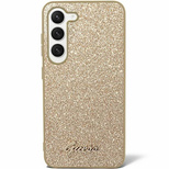 Guess Glitter Script case for Samsung Galaxy S24 Ultra - gold