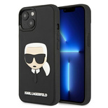 Etui Karl Lagerfeld 3D Rubber Karl's Head na iPhone 13 mini - czarne