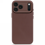 Decoded Leather Backcover Case mit MagSafe für iPhone 17 Pro - Braun
