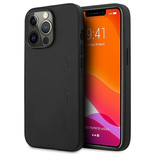 AMG AMHCP14XDOLBK iPhone 14 Pro Max 6.7 &quot;black / black hardcase Leather Hot Stamped