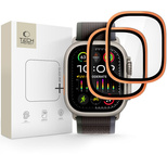 Szkło hartowane Tech-Protect 2-pack na Apple Watch Ultra 49 mm - pomarańczowe