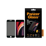 PanzerGlass E2E Super+ Privatsphäre gehärtetes Glas für iPhone 6 / 6s / 7 / 8 / SE 2020 / SE 2022 – mit schwarzem Rahmen