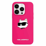 Karl Lagerfeld Silicone Choupette Head MagSafe case for iPhone 15 / 14 / 13 - pink