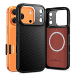 Tech-Protect Kevlar-Aramid MagSafe-Hülle für iPhone 17 Pro – Schwarz