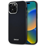 DKNY Plain Logo MagSafe Hülle für iPhone 14 Pro Max – Schwarz