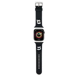 Karl Lagerfeld 3D Rubber Karl&amp;Choupette Heads strap for Apple Watch 38/40/41mm - black