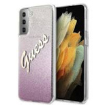 Guess GUHCS21MPCUGLSPI S21+ G996 pink/pink hardcase Glitter Gradient Script