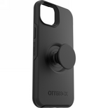 Otterbox Symmetry POP-Hülle für iPhone 14 Plus mit PopSockets – Schwarz