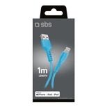 SBS TECABLEUSBIP589A USB-A - Lightning Cable - Blue