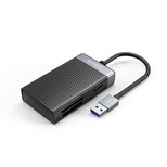 Orico CL4D-A3 USB-A 3.0 SD microSD CF MS 5 Gbit/s Speicherkartenleser – Schwarz und Silber