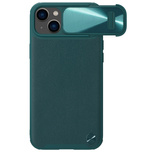 Nillkin CamShield Leather S Case iPhone 14 Plus case cover with camera cover green