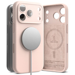 Ringke Silikon Magnetische MagSafe Hülle für iPhone 17 Pro Max - Rosa