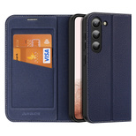 Dux Ducis Skin X2 Hülle Samsung Galaxy S23+ Flip Case Wallet Stand blau