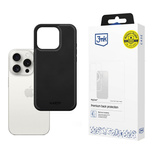3mk Hardy Apple Silky Leather MagCase für Apple iPhone 15 Pro - Schwarz