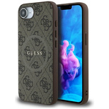 Guess 4G Ring Classic Logo MagSafe iPhone 16e Hülle - Braun