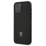 Etui Ferrari Off Track Perforated na iPhone 12 Pro Max - czarne