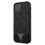 Guess GUHCP12MPU4GHBK iPhone 12/12 Pro 6.1&quot; grey/grey hardcase 4G Triangle Collection