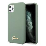 Guess GUHCN65LSLMGKA iPhone 11 Pro Max khaki hard case Silicone Vintage Gold Logo