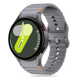 Tech-Protect Silikon-Sportarmband für Samsung Galaxy Watch 4/5/5 Pro/6/7/FE – Grau