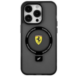 Ferrari FEHMP15SUSCAK iPhone 15 6.1&quot; black/black hardcase Ring Stand 2023 Collection MagSafe