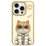 Etui Nimmy Cool&Cute 2.0 Cat na iPhone 15 Pro Max - zielone