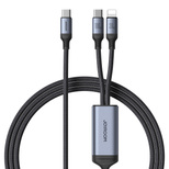 Joyroom Speedy Series S-A21 2in1 USB-C - USB-C / Lightning cable 100W 1.5m - black