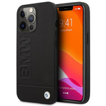 BMW Signature Logo Imprint MagSafe Case für iPhone 14 Pro Max – Schwarz