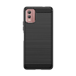 Etui silikonowe Carbon Case do Nokia C32 - czarne