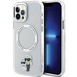 Karl Lagerfeld KLHMP12MHNKCIT iPhone 12/ 12 Pro 6,1" Hardcase transparent Ikonisches Karl&Choupette Magsafe