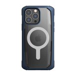 Raptic X-Doria Secure Case für iPhone 14 Pro Max mit gepanzerter MagSafe-Hülle blau