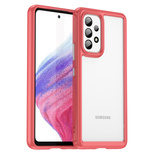 Outer Space Case für Samsung Galaxy A53 5G Hülle mit flexiblem Rahmen rot