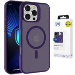 Etui 3mk Smoke MagCase na iPhone 16 Pro Max - fioletowe-półprzezroczyste