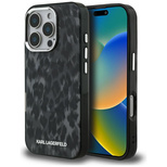 Etui Karl Lagerfeld IML Leopard Pattern MagSafe na iPhone 16 Pro Max - czarne