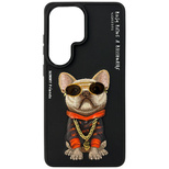 Nimmy Glasses Cool Dog Case for Samsung Galaxy S26 Ultra - Black