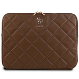 Pokrowiec Guess Quilted 4G na laptopa 14" - brązowy