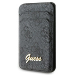 Guess Wallet Card Slot Stand GUWMSHG4SHK Hülle – schwarzes MagSafe 4G Classic Logo