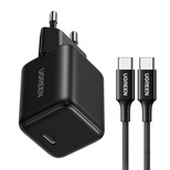 Ugreen Nexode N Series X513 30W GaN Wall Charger 1x USB-C + 1m USB-C Cable - Black
