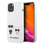 Karl Lagerfeld KLHCP13SSSKCW iPhone 13 mini 5,4" hardcase biały/white Silicone Karl & Choupette