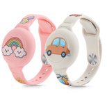 Tech-Protect Smooth 2er-Pack Hüllen für Apple AirTag 1/2 für Kinder - Mehrfarbig