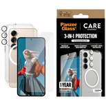 CARE by PanzerGlass Flaggschiff 3in1 Schutzset Hülle+Glas+Linse für Samsung Galaxy S25