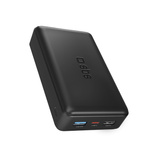 Schnelllade-Powerbank: 20.000 mAh, 2 USBs Schwarz