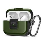 Etui Tech-Protect Defender Hook MagSafe z karabińczykiem na Apple AirPods Pro 1 / 2 - zielone